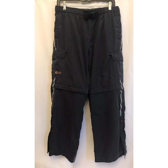 Y2K Wear First Cargo Pants XLH Mens Blue Utility Skater Zip Off Shorts Vintage - Picture 1 of 12